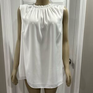 HOBBS LONDON SLEEVELESS BLOUSE.